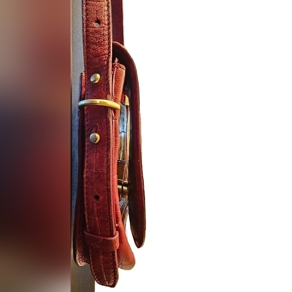 Stuart Weitzman Red crossbody purse. - Picture 6 of 9